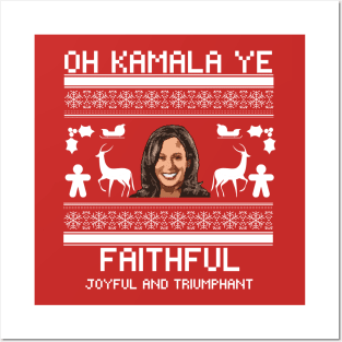 Kamala Harris, Ugly Christmas Sweater, Holiday Sweater, Kamala Sweatshirt, Funny Sweatshirt, Political Shirt Posters and Art